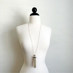 LOFT Elegant Faux Gold Tassel Necklace